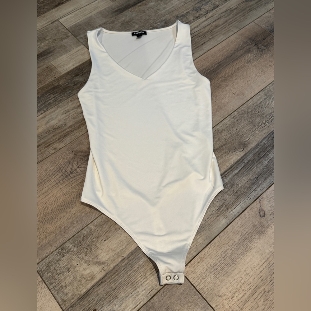 White Express bodysuit xs